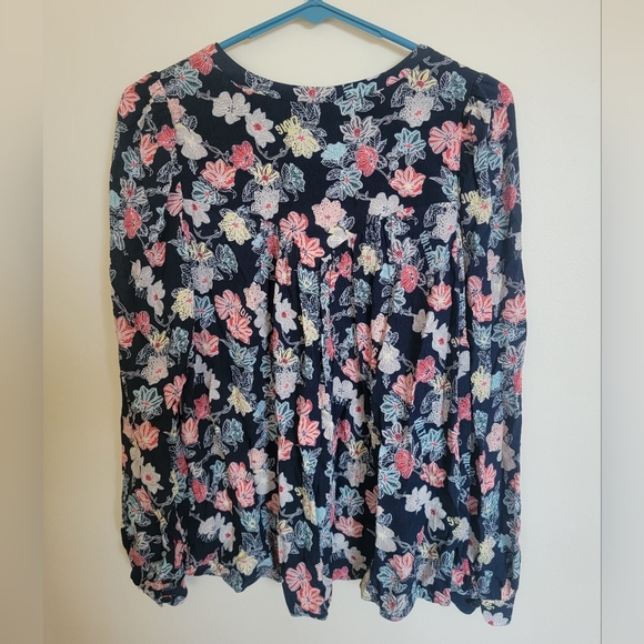 Zadig & Voltaire Tifany Top Flowers Print Blouse Size Small - Picture 5 of 9